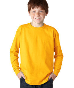 2400B Gildan Youth Ultra CottonLong-Sleeve T-Shirt Gold