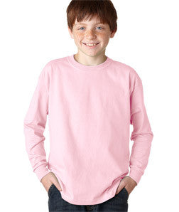 2400B Gildan Youth Ultra CottonLong-Sleeve T-Shirt Light Pink