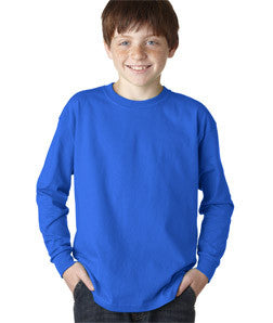 2400B Gildan Youth Ultra CottonLong-Sleeve T-Shirt Royal
