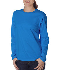 2400L Gildan Ladies' Ultra CottonLong-Sleeve T-Shirt Sapphire