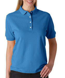 2400 Outer Banks Ladies' Essential Piqué Polo Bimini Blue