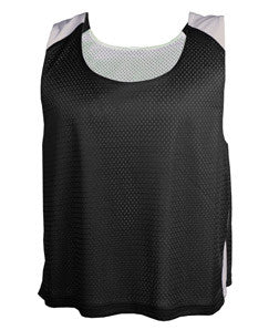 2464 Badger Colorblock Practice Youth Polyester Pinnie Tank Black/ White