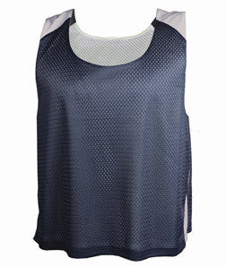 2464 Badger Colorblock Practice Youth Polyester Pinnie Tank Navy/ White