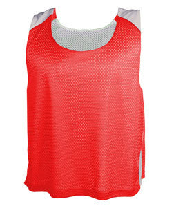 2464 Badger Colorblock Practice Youth Polyester Pinnie Tank Red/ White