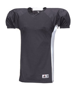 2488 Badger Youth East Coast Football Jersey Graphite/ White