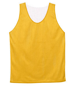 2529 Badger Youth Mesh Reversible Poly Tank Gold/ White