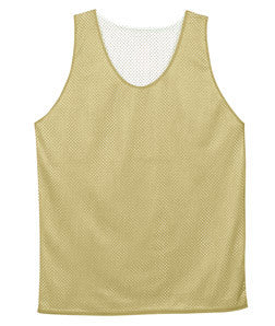 2529 Badger Youth Mesh Reversible Poly Tank Vegas Gold/ White