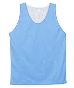 2529 Badger Youth Mesh Reversible Poly Tank Columbia Blue/ White