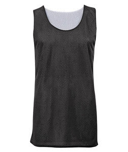 2529 Badger Youth Mesh Reversible Poly Tank Black/ White