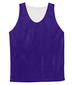 2529 Badger Youth Mesh Reversible Poly Tank Purple/ White