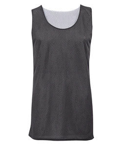 2529 Badger Youth Mesh Reversible Poly Tank Graphite/ White