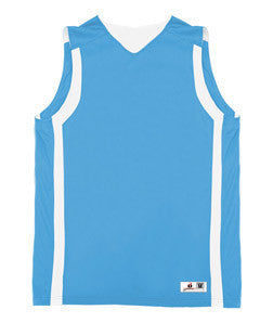 2551 Badger Youth B-Slam Reversible Basketball Tank Columbia Blue/ White