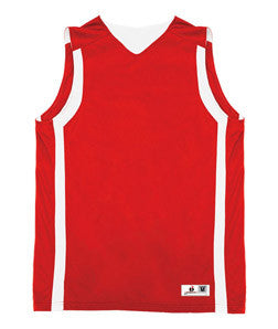 2551 Badger Youth B-Slam Reversible Basketball Tank Red/ White