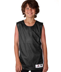 2559 Badger Youth Challenger Reversible Poly Mesh Tank Black/ White