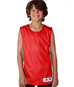 2559 Badger Youth Challenger Reversible Poly Mesh Tank Red/ White