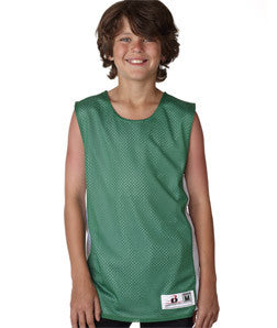 2559 Badger Youth Challenger Reversible Poly Mesh Tank Kelly Green/ White