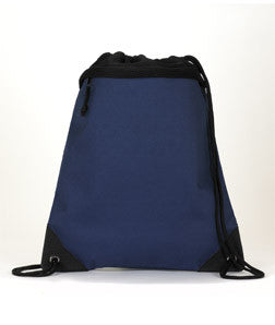 2562 UltraClub® Polyester Foam Mesh Drawstring Pack Navy