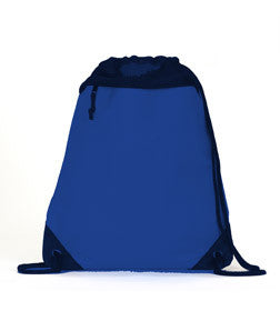 2562 UltraClub® Polyester Foam Mesh Drawstring Pack Royal