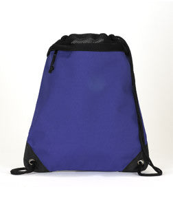 2562 UltraClub® Polyester Foam Mesh Drawstring Pack Purple