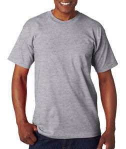 7100 Bayside Adult Short-Sleeve Tee with Pocket Dark Ash (90/10)