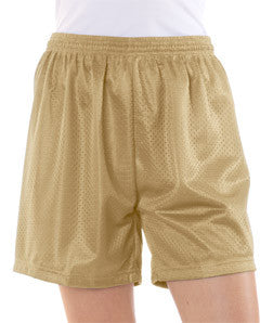 7216 Badger Ladies' Mesh/Tricot 5" Shorts Vegas Gold