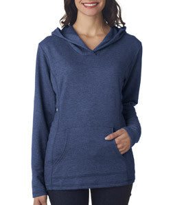 72500L Anvil Ladies' Hooded French Terry Fleece Heather Blue