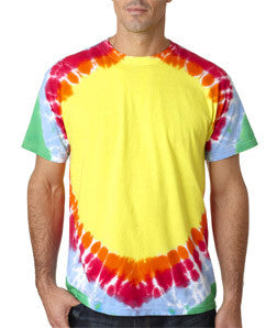 74 Gildan Tie-Dye Adult Teardrop Rainbow Tee Tear Drop Rainbow