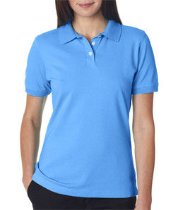 7500L UltraClub® Ladies' Classic Platinum Polo Marina Blue