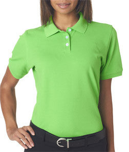 7500L UltraClub® Ladies' Classic Platinum Polo Leaf Green
