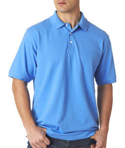 7500 UltraClub® Men's Classic Platinum Polo Marina Blue