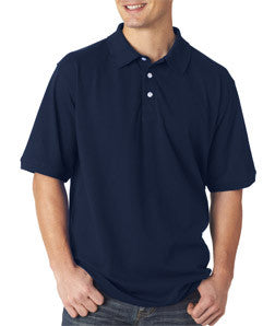 7500 UltraClub® Men's Classic Platinum Polo Midnight Navy