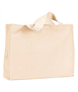 750 Bayside Medium Gusset Cotton Canvas Tote Natural