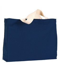 750 Bayside Medium Gusset Cotton Canvas Tote Navy