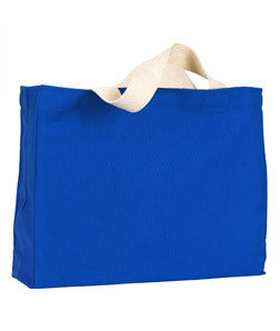 750 Bayside Medium Gusset Cotton Canvas Tote Royal