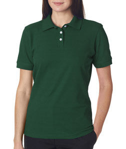 7510L UltraClub® Ladies' Platinum Honeycomb Piqué Polo Forest
