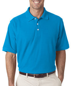 7510 UltraClub® Men's Platinum Honeycomb Piqué Polo Coast