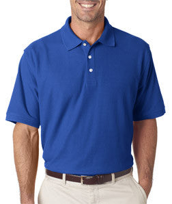 7510 UltraClub® Men's Platinum Honeycomb Piqué Polo Royal