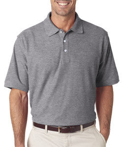 7510 UltraClub® Men's Platinum Honeycomb Piqué Polo Heather