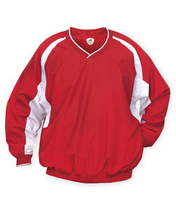 7602 Badger Hook Windshirt Red/ White