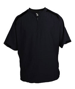 7632 Badger Competitor Short Sleeve Pullover Black/ Black