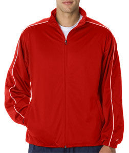 7701 Badger Adult Brushed Tricot Razor Jacket Red/ White