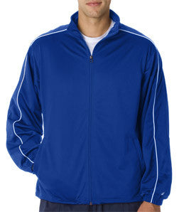 7701 Badger Adult Brushed Tricot Razor Jacket Royal/ White