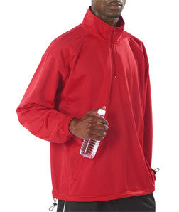 7704 Badger Adult BT5 1/4 Zip Windshirt Red
